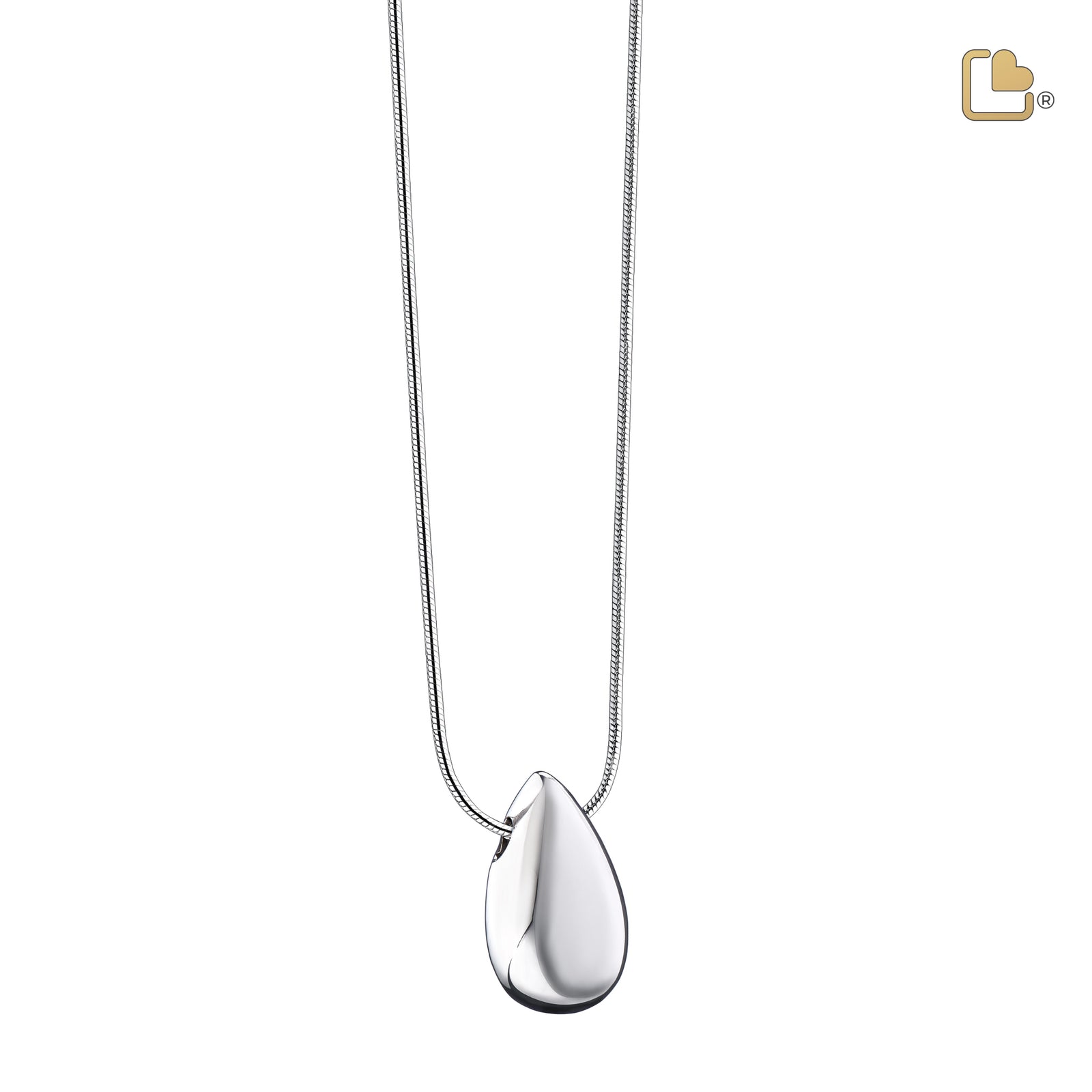 PD1110 Drop Ashes Pendant Pol Silver