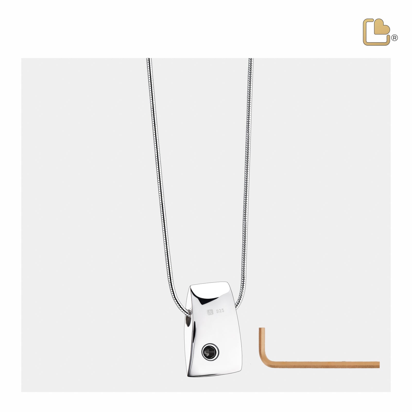 PD1120 Tribute Ashes Pendant Bru Silver