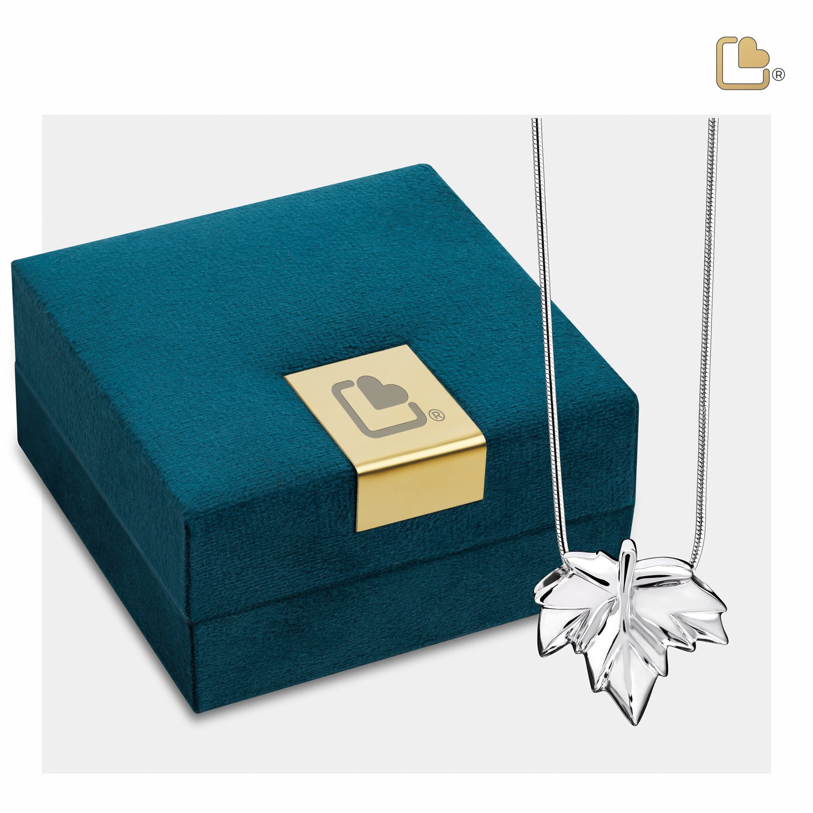 PD1230 Autumn Leaf Ashes Pendant Pol Silver