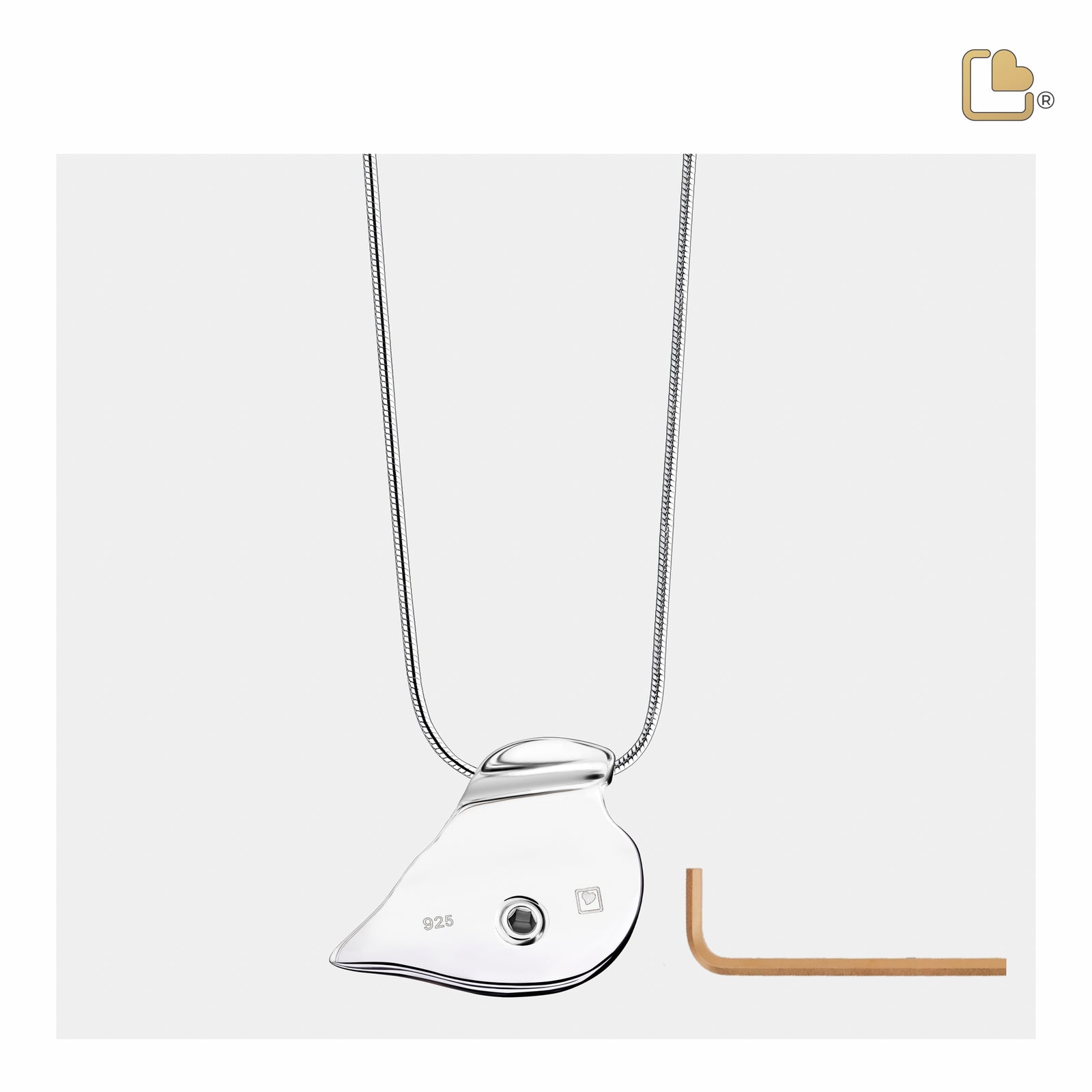 PD1280 SoulBird Ashes Pendant Pol Silver
