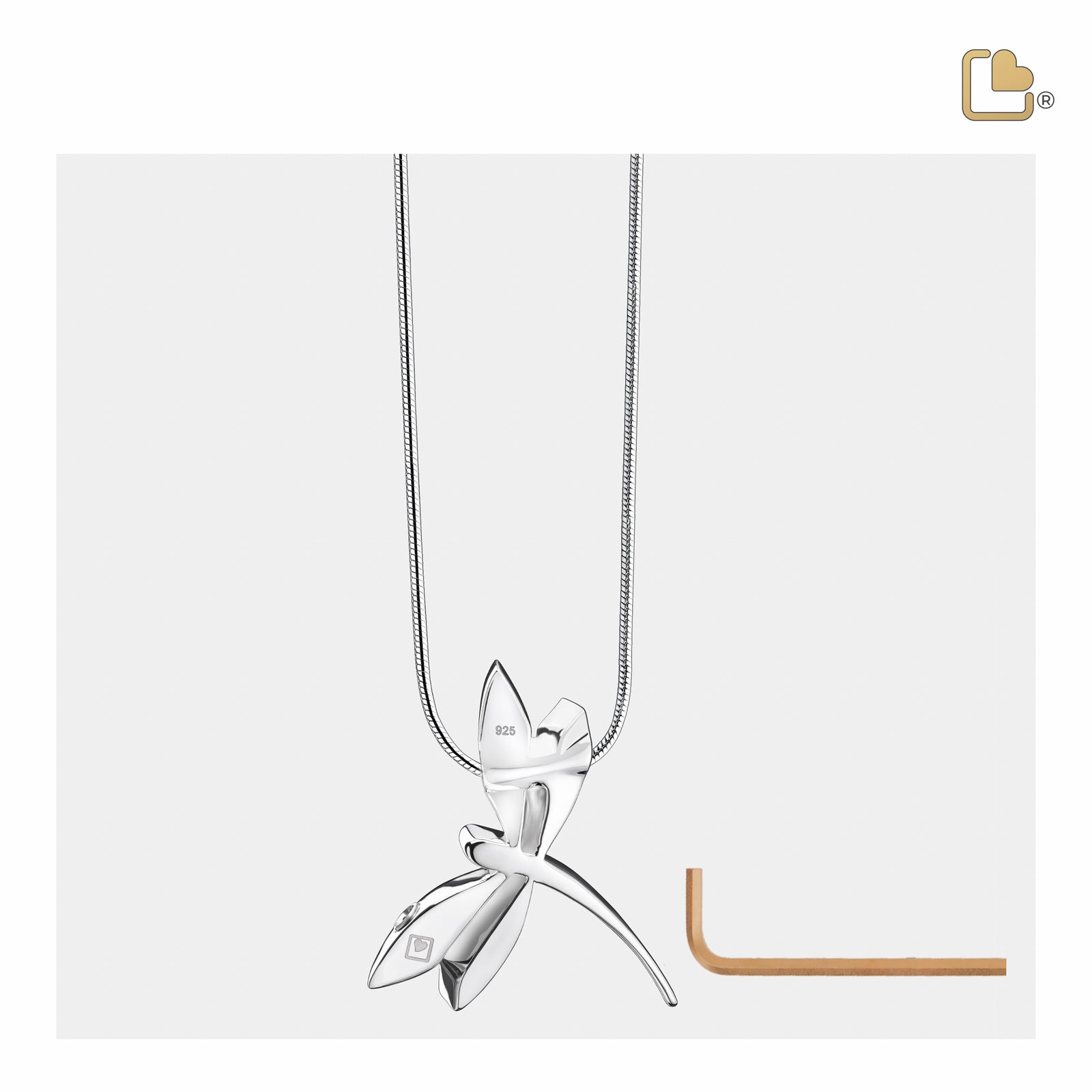 PD1390 DragonFly Ashes Pendant Pol & Bru Silver