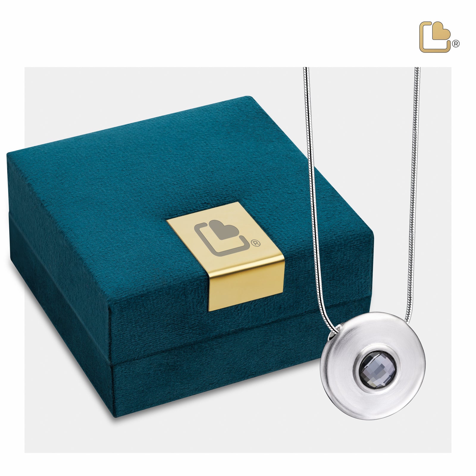 PD1440 Simplicity Ashes Pendant Bru Silver w/Swarovski®