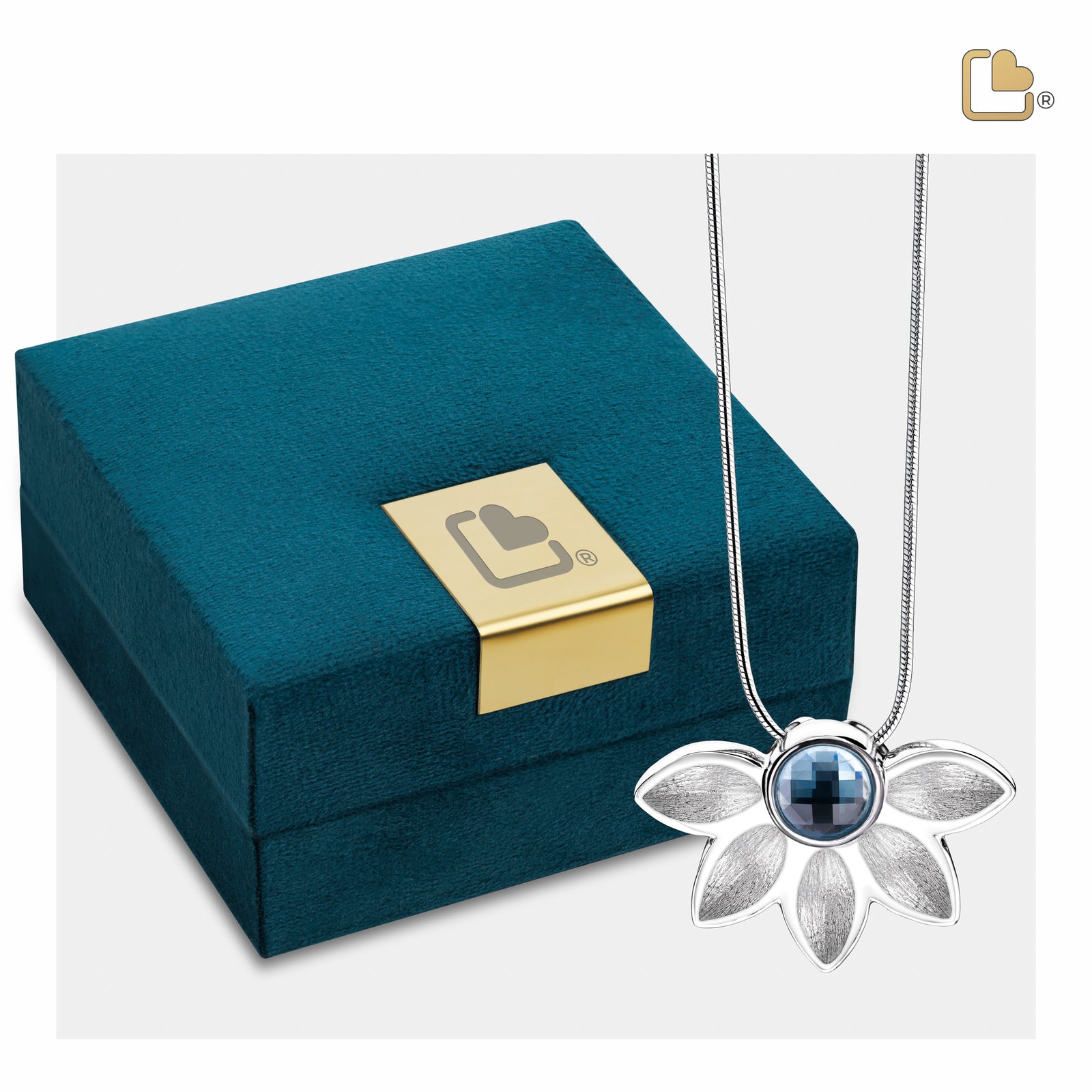 PD1450 Nirvana Azure Ashes Pendant Pol & Bru Silver w/Swarovski®