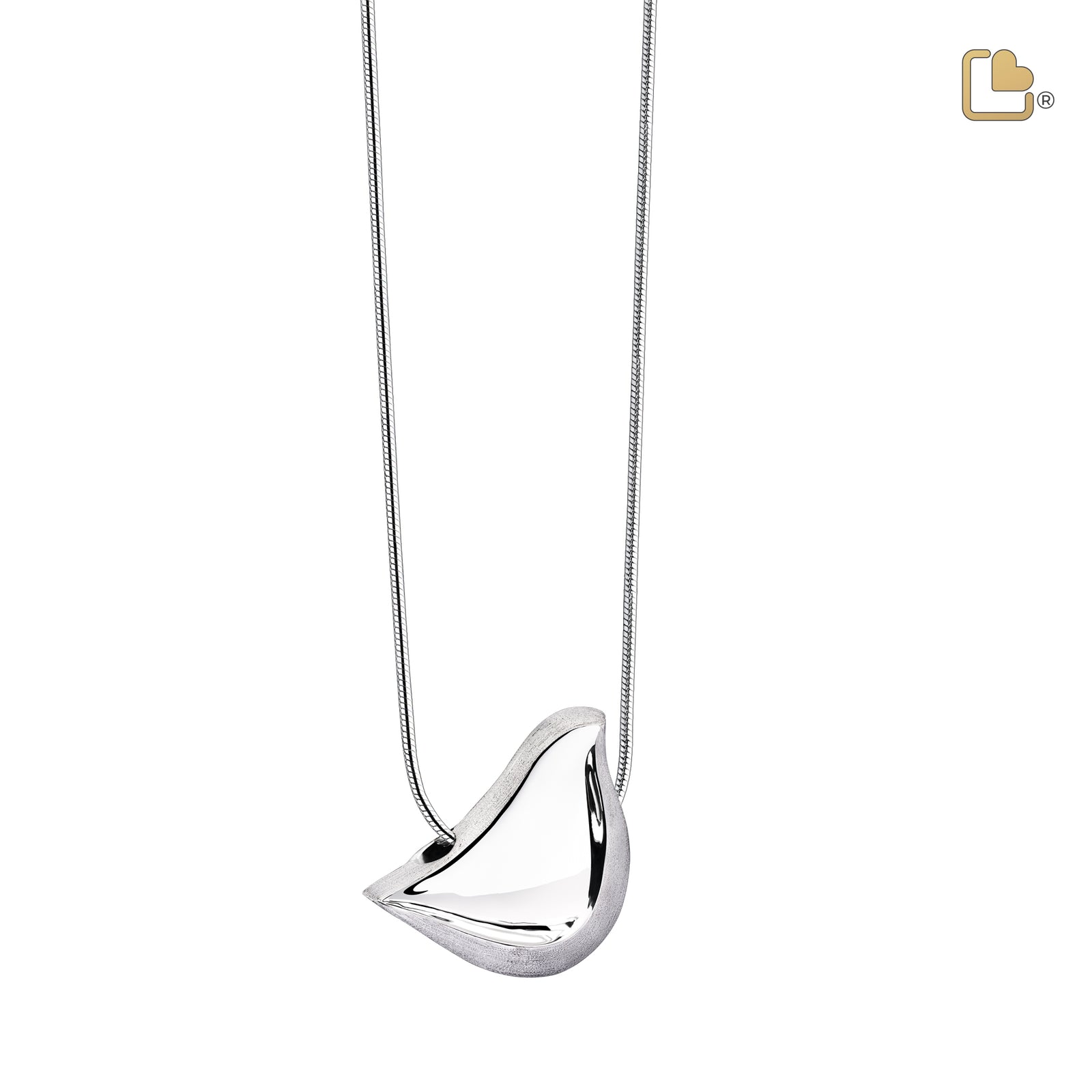 PD1460 LoveBird Ashes Pendant Pol & Bru Silver