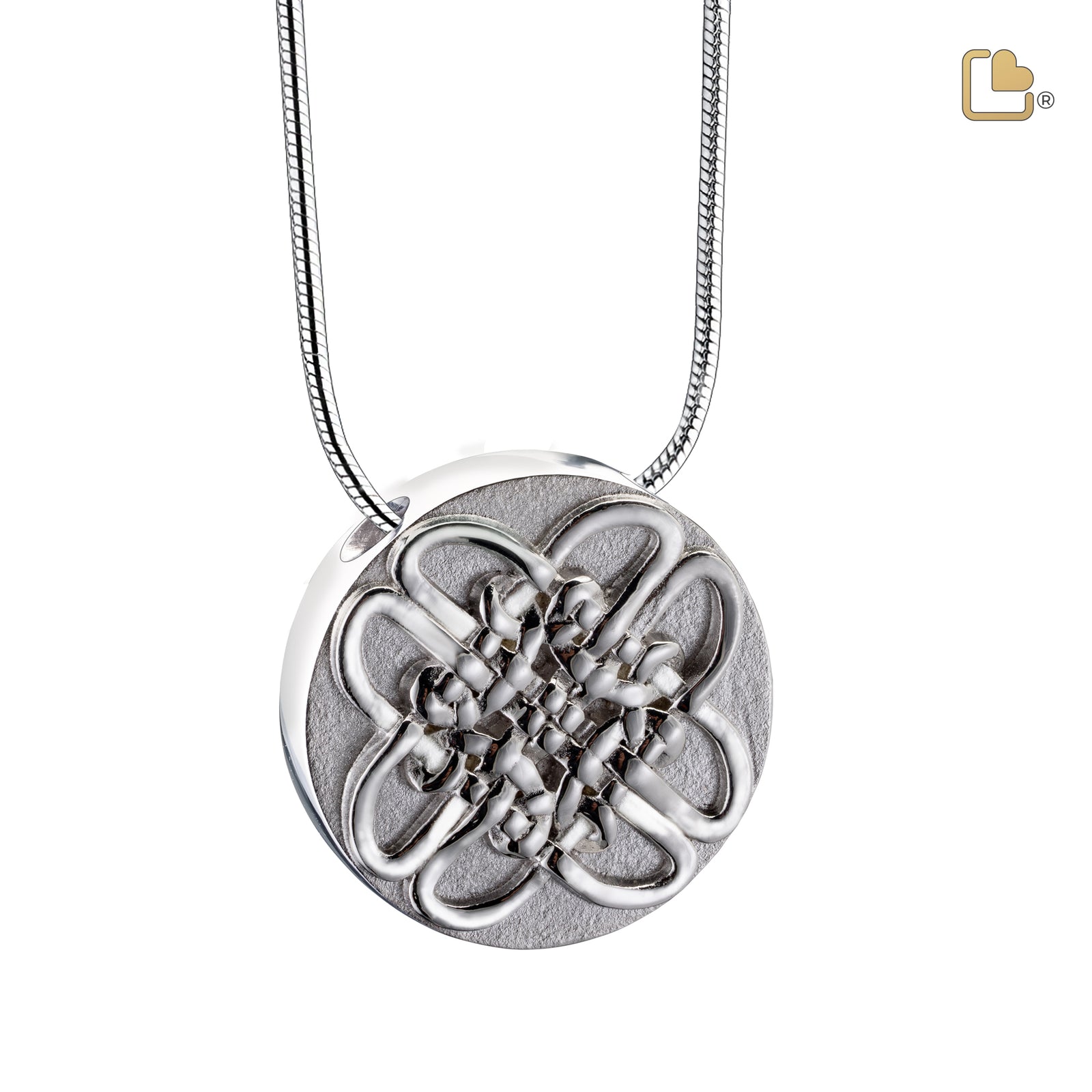 PD1493 CelticCircle Ashes Pendant Pol & Bru Silver