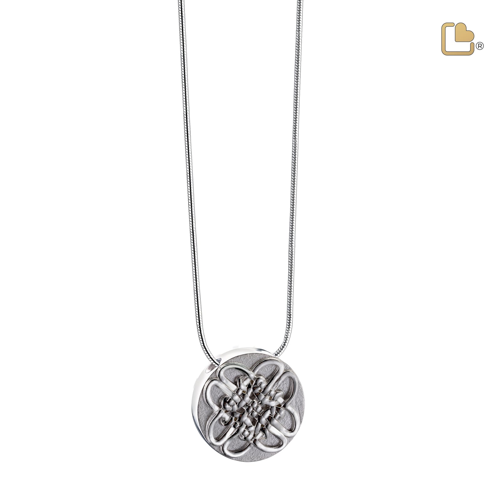 PD1493 CelticCircle Ashes Pendant Pol & Bru Silver