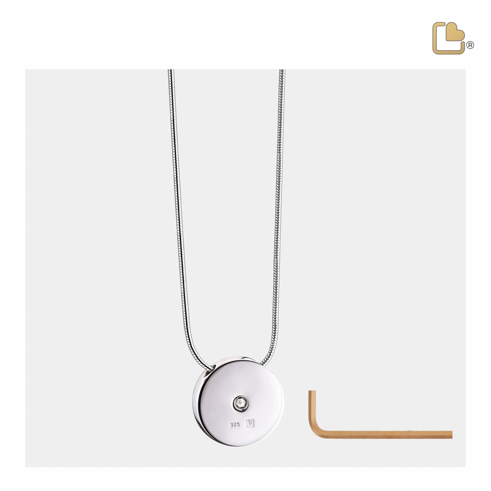 PD1493 CelticCircle Ashes Pendant Pol & Bru Silver