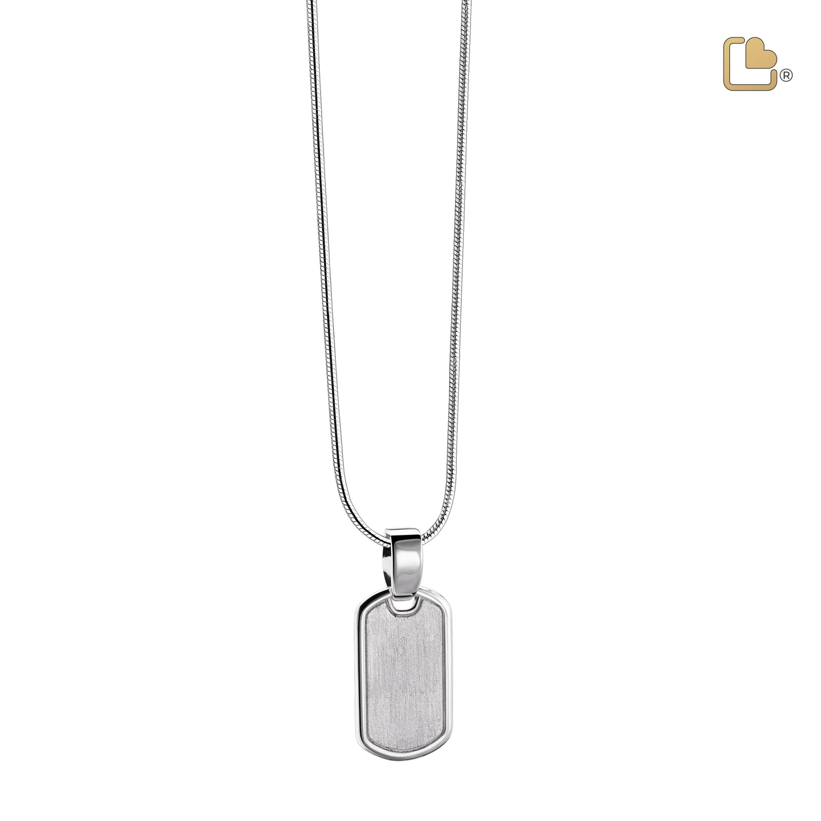 PD1512 LoveTag Ashes Pendant Pol & Bru Silver