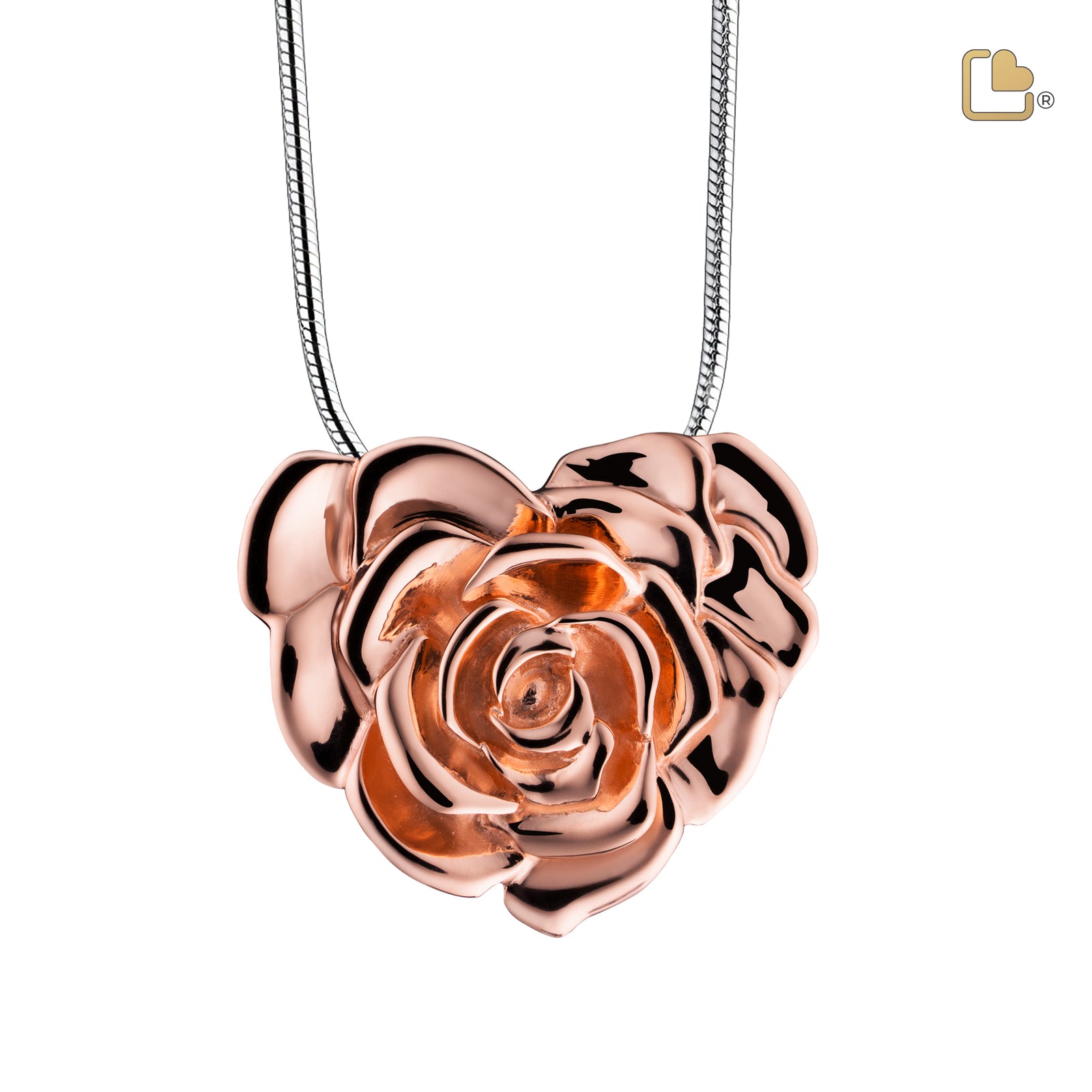 PD1550 LoveRose Ashes Pendant Pol RoseGold Vermeil