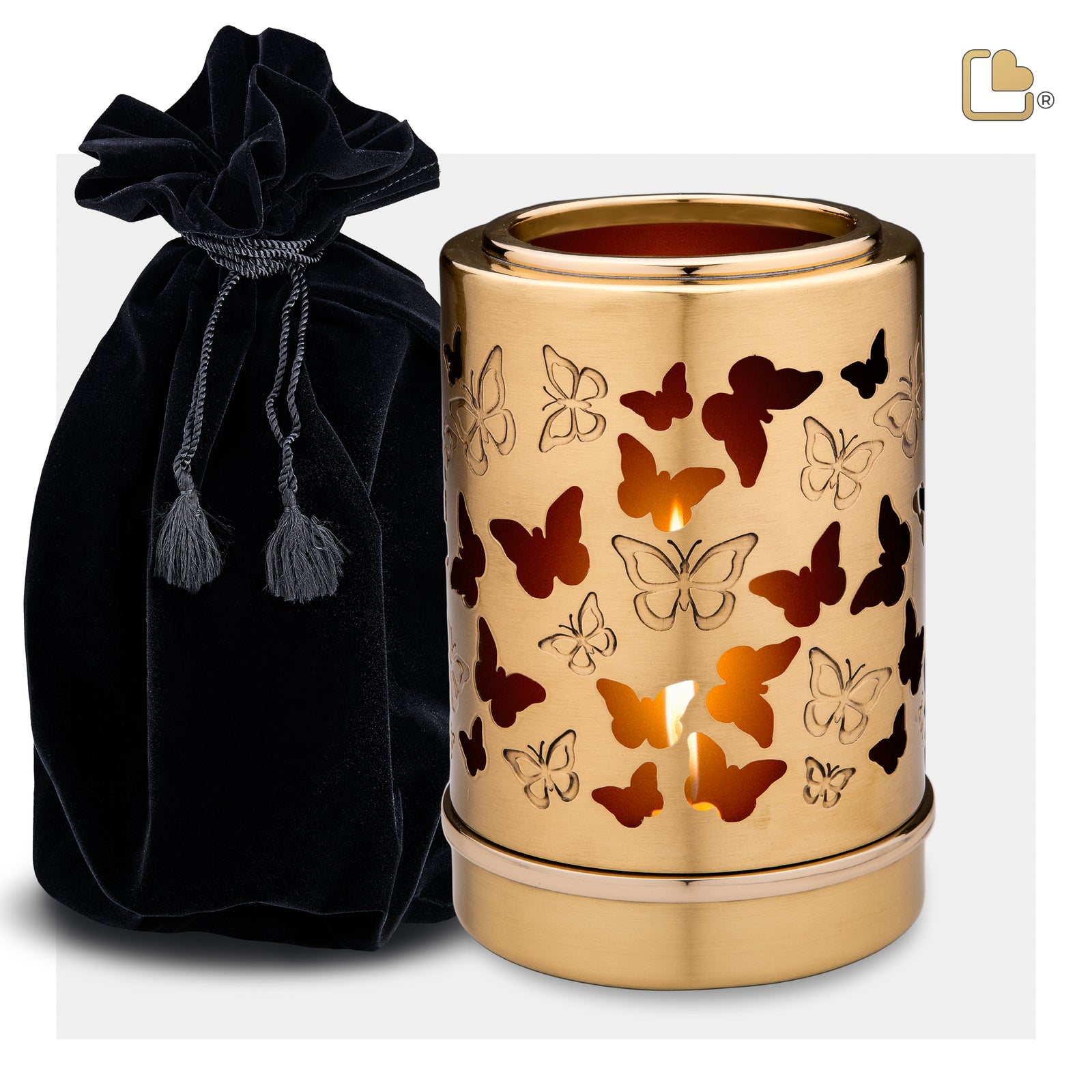 T711 Reflections of Life Tealight Urn Bru Gold