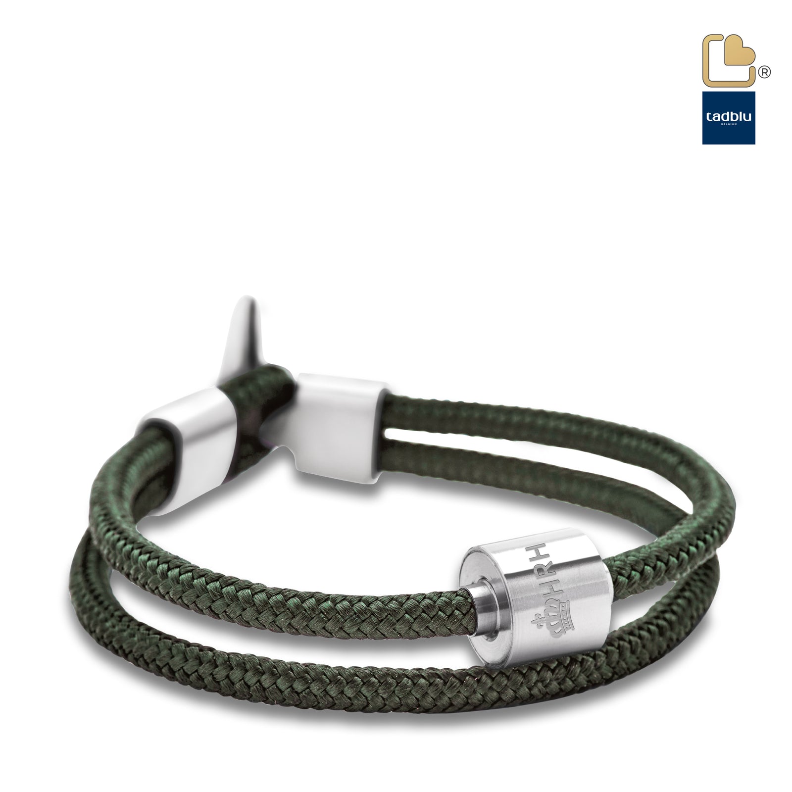 TB-BC10-S Memento Bracelet (S) Cord Brushed Ashes Bead Nato Green
