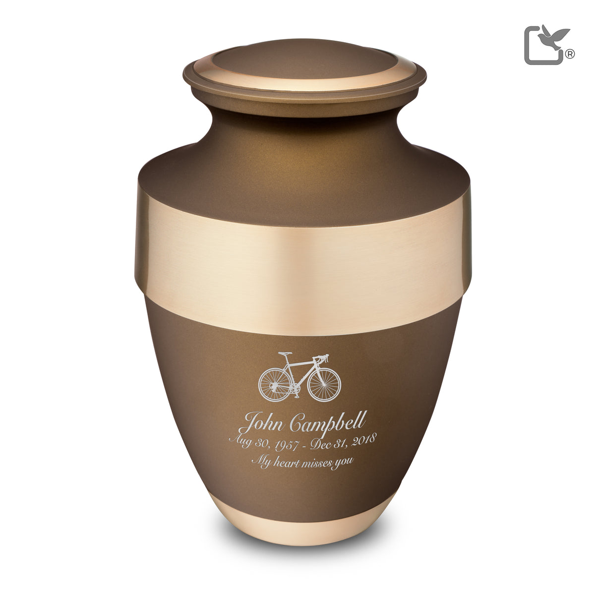 A260   Espana Standard Adult Urn Bronze &amp; Bru Gold