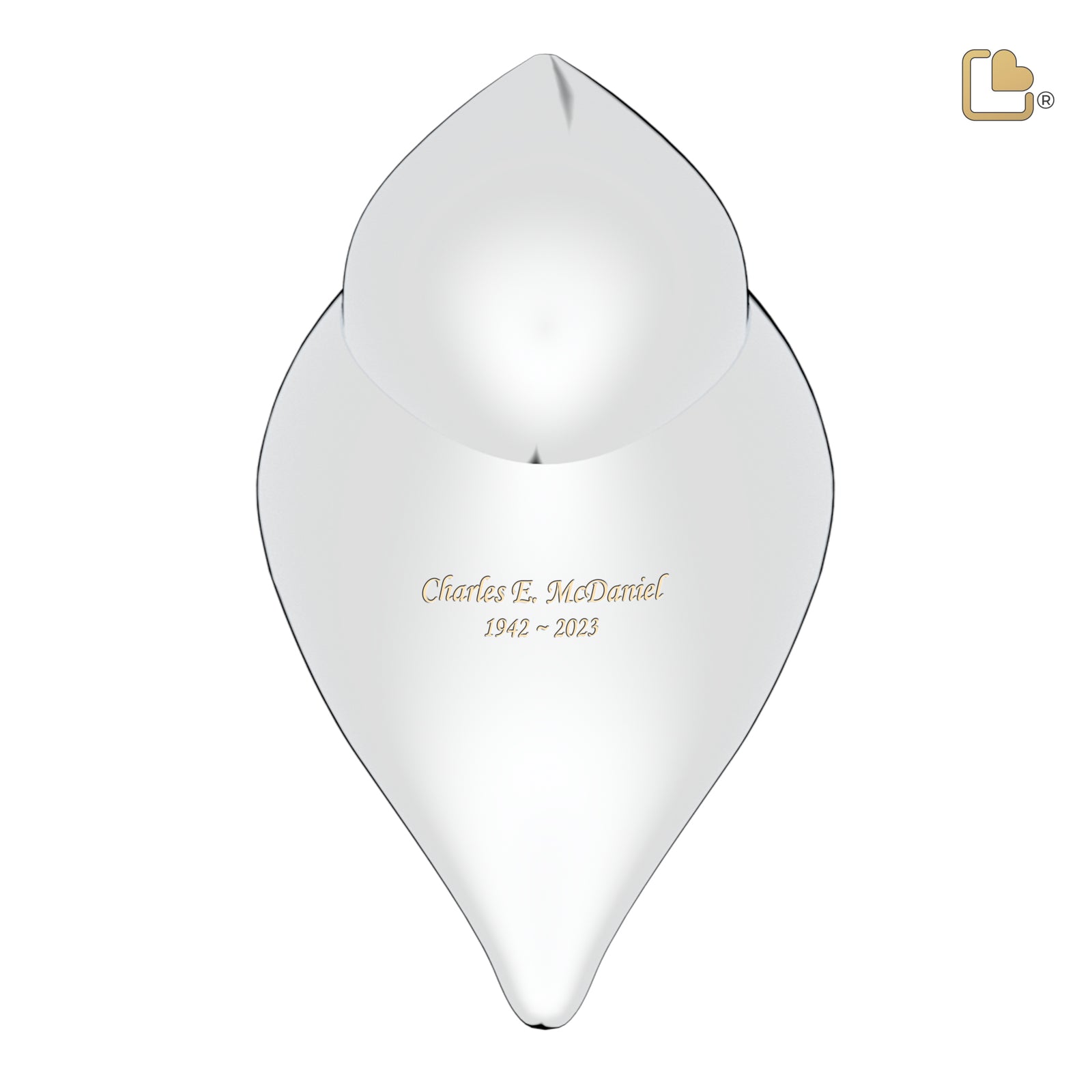 A562   SoulBird Male Standard Adult Urn Pol Silver