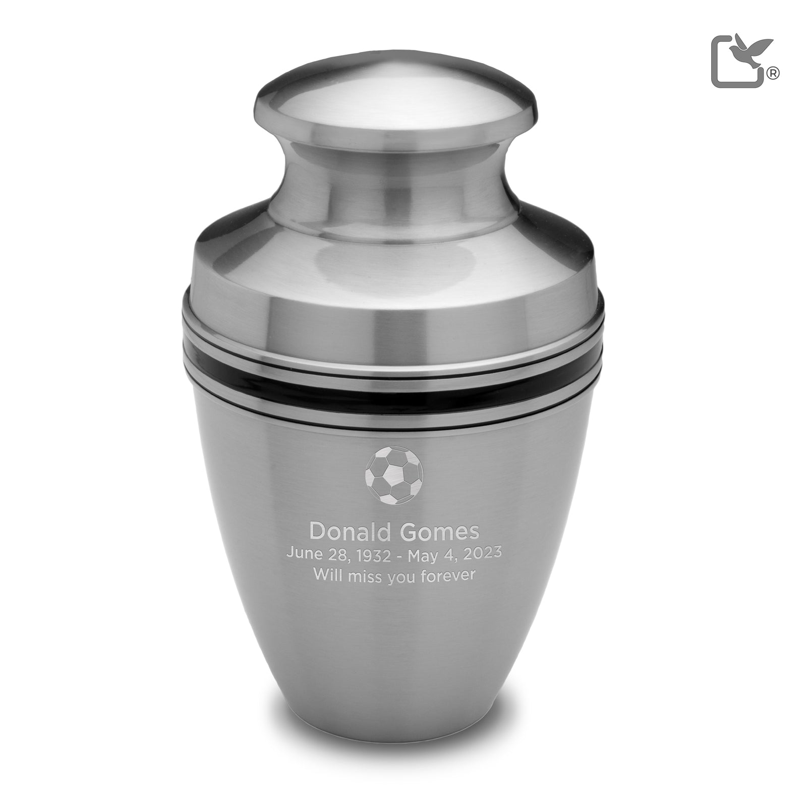A800   Classic Vienna Standard Adult Urn Bru Pewter