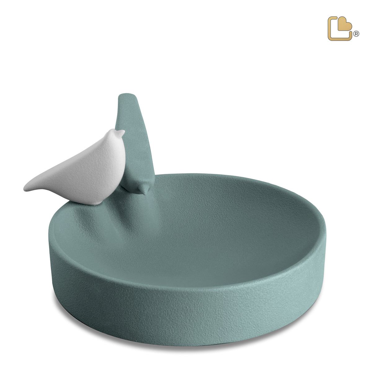 CA111   Togetherness Bird Feeder Moss &amp; White