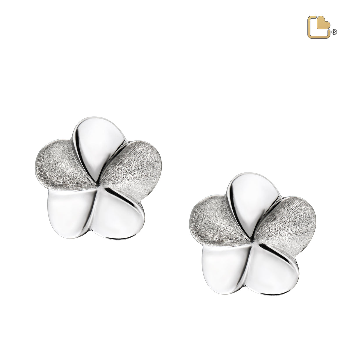 ER1070   Bloom Stud Earrings Pol &amp; Bru Silver