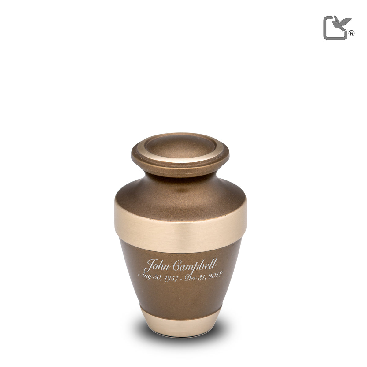 K260   Espana Keepsake Urn Bronze &amp; Bru Gold