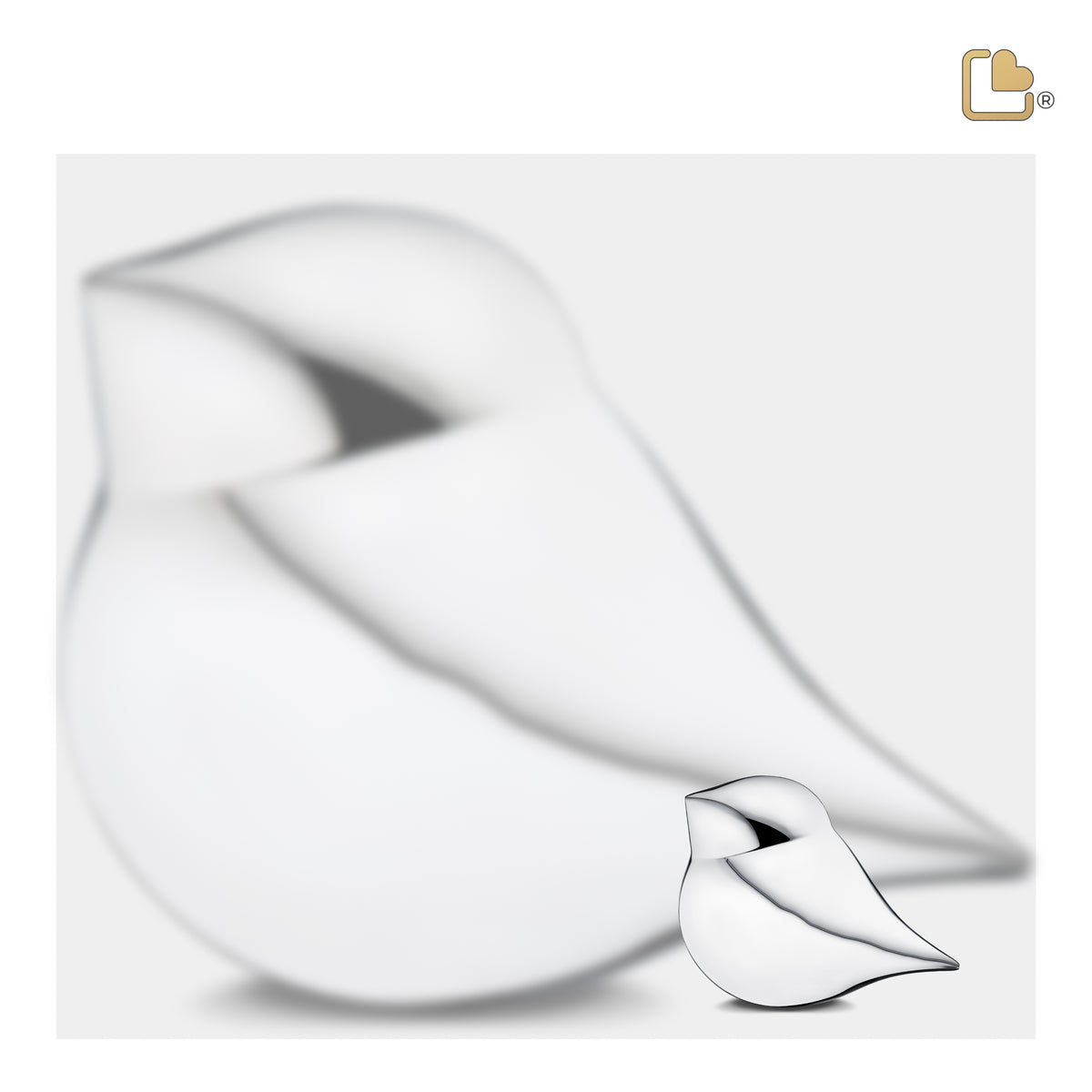 K562   SoulBird Male Keepsake Urn Pol Silver