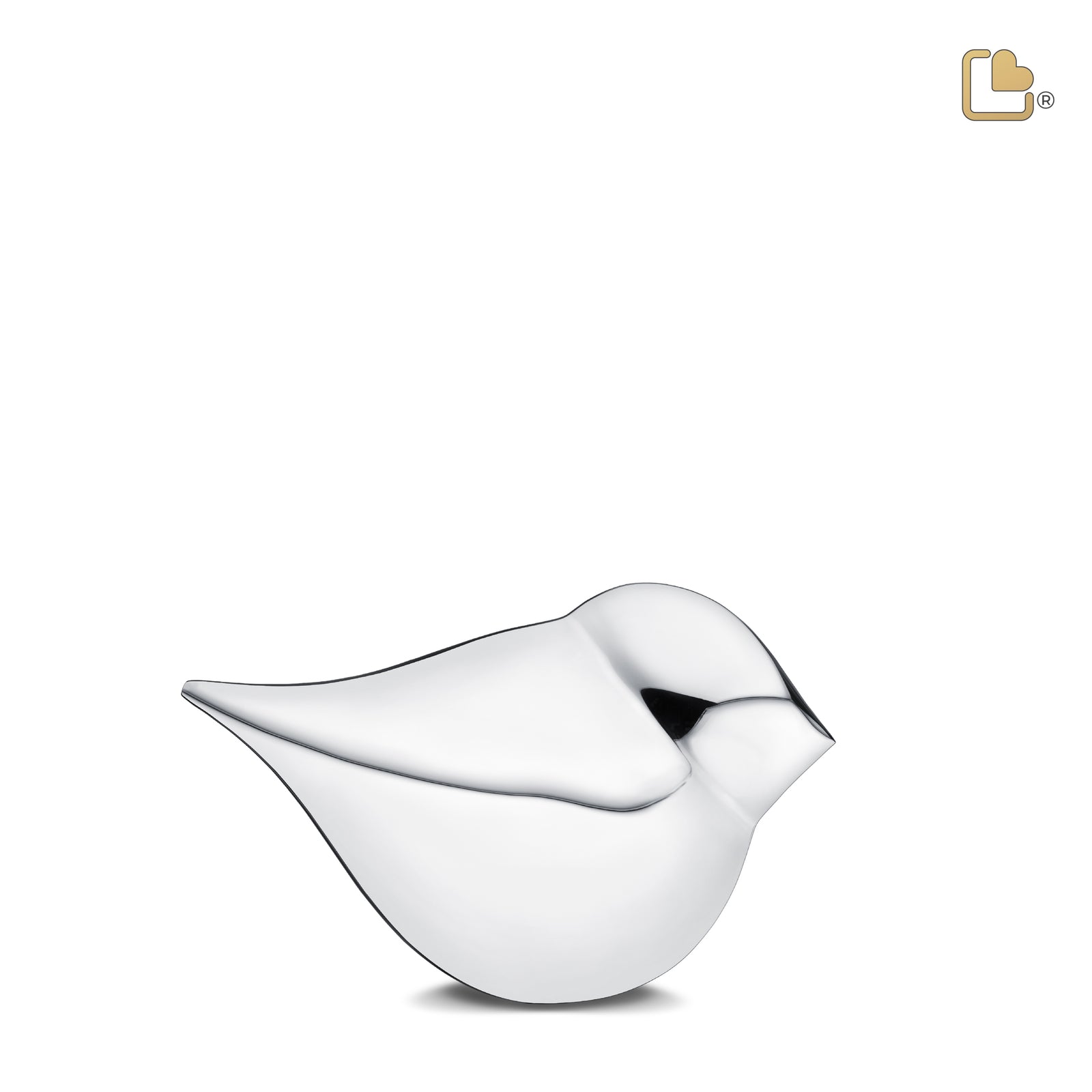 K563   SoulBird Female Keepsake Urn Pol Silver
