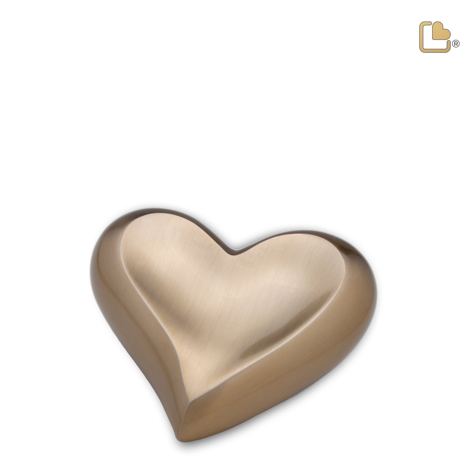 K616   Heart Keepsake Urn Bru Gold