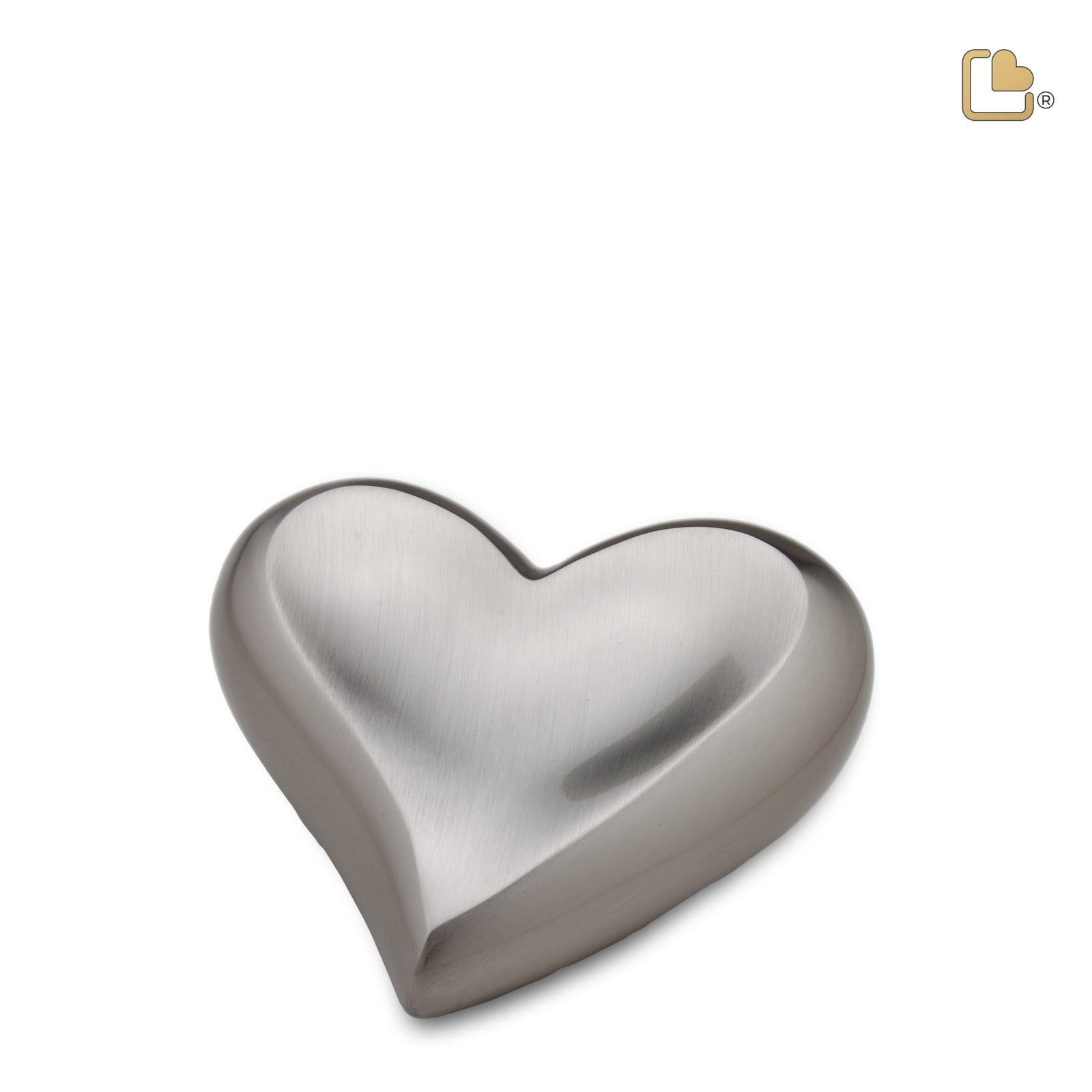 K617   Heart Keepsake Urn Bru Pewter