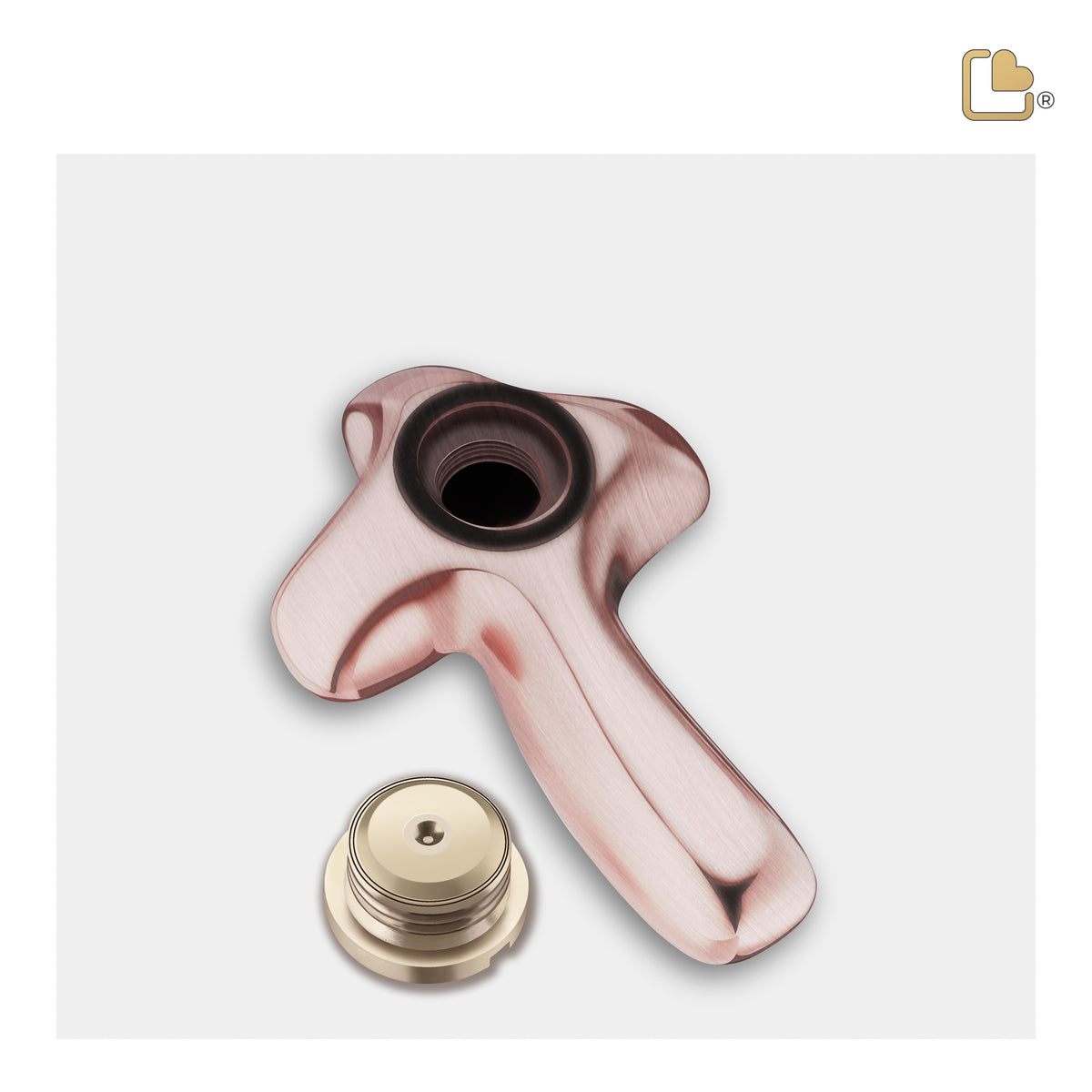 K655   ComfortCross Keepsake Urn Bru RoseGold