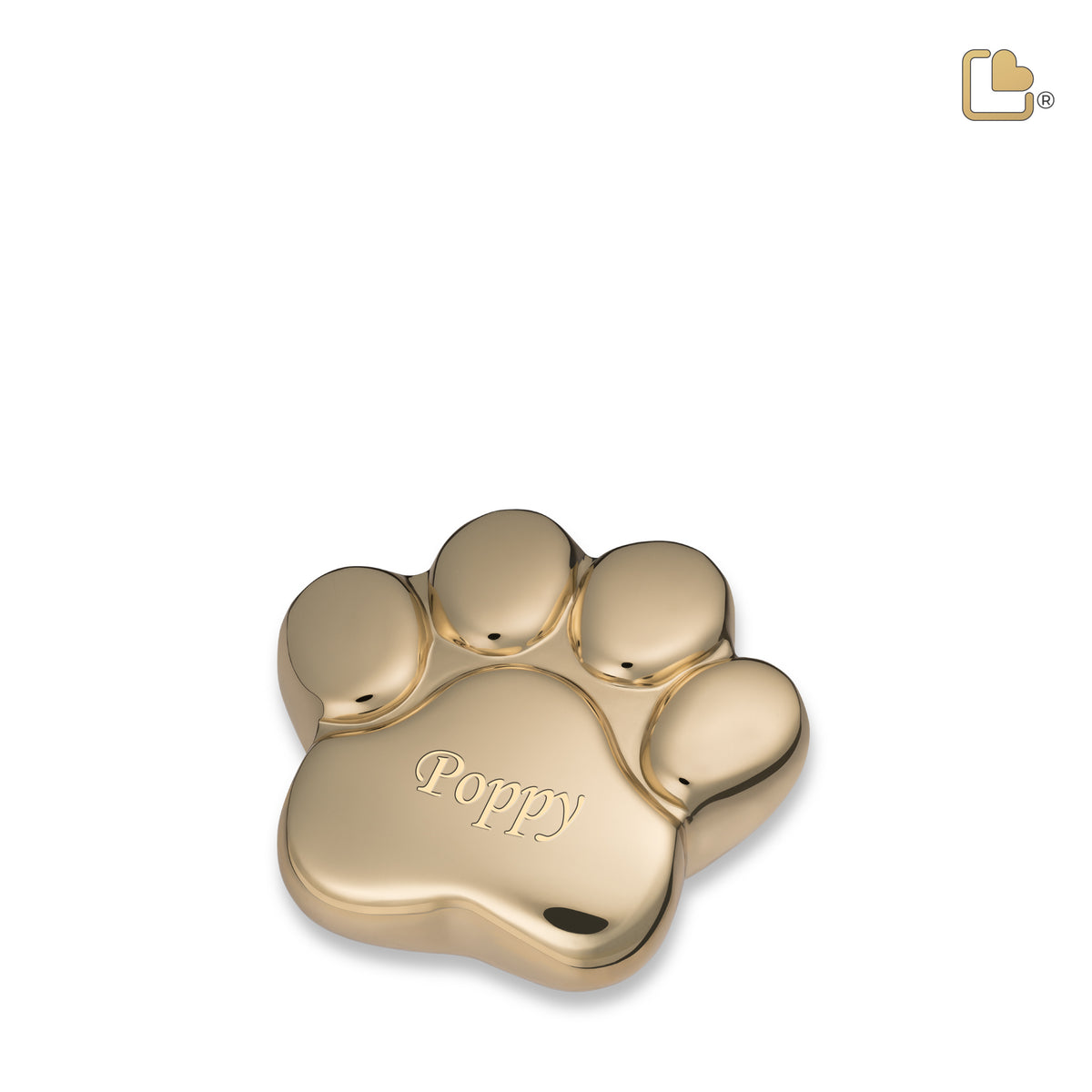 P671K   LovePaw Pet Keepsake Urn Pol Gold