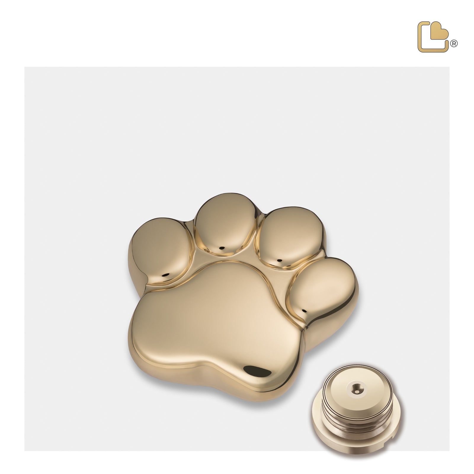 P671K   LovePaw Pet Keepsake Urn Pol Gold