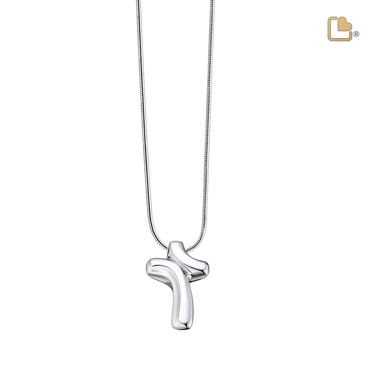 PD1132   ComfortCross Ashes Pendant Pol Silver