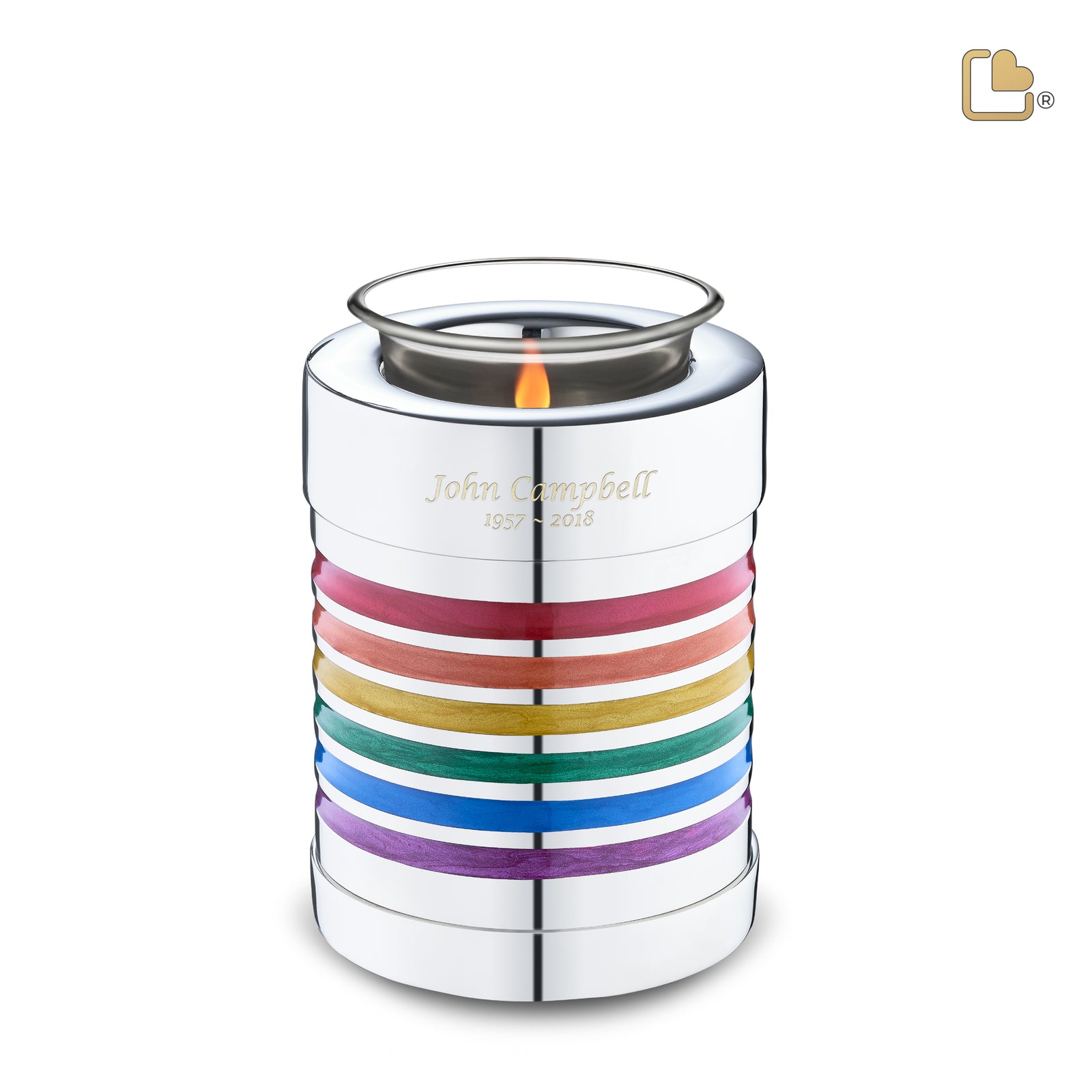 T222   ArtDeco Pride Tealight Urn Pol Silver